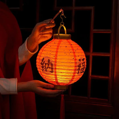 Chinese LED Glowing Red Paper Lantern – DIY Assemble Lanterns for Spring Festival and New Year Decor – Great Children’s Gifts