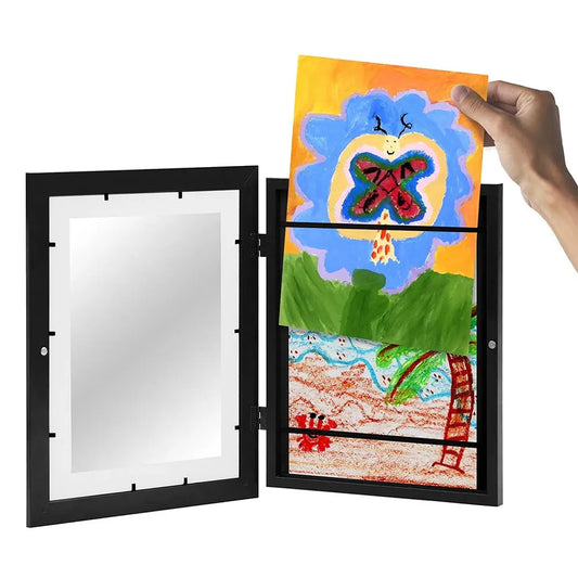 Magnetic Children's Art Display Frame - Front-Opening, Changeable Kids' Frametory for Posters, Photos, Drawings, and Paintings - Home Decor Picture Holder