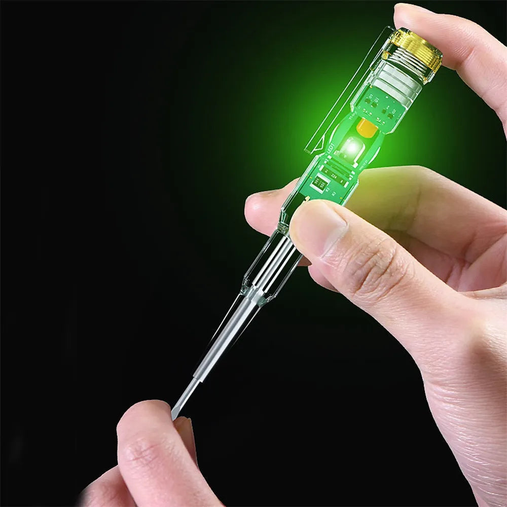 Intelligent Voltage Tester Pen - Non-Contact Digital Power Detector - Electric Screwdriver Probe with Circuit Indicator