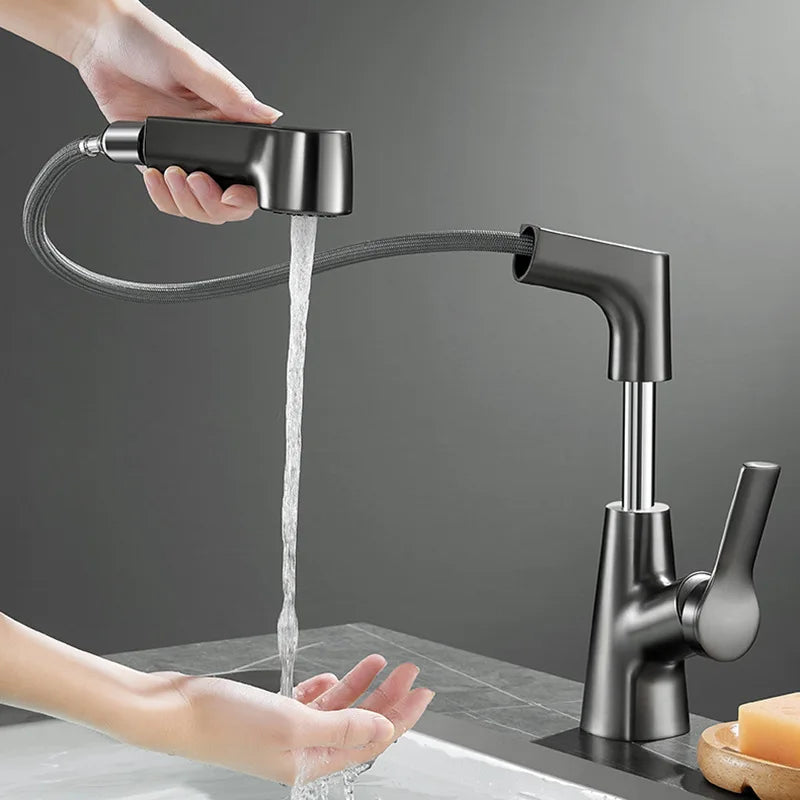 360° Degree Rotation Bathroom Faucet - Scalable Kitchen Faucet, Sink Tapware Blender for Washbasin Tap