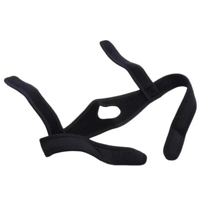 Men's Anti-Snoring Correction Strap - Black Diving Material, Open Mouth Breathing Aid for Improved Sleep