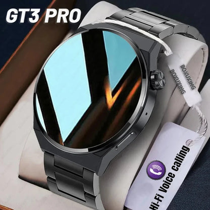 2024 New Huawei Xiaomi GT3 Pro Smart Watch – AMOLED 390x390 HD Screen, Heart Rate, Bluetooth Call, IP68 Waterproof, for Men