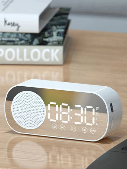 Wireless Bluetooth Speaker – Multi-Functional Mini AI Smart Alarm Clock with Loud Subwoofer