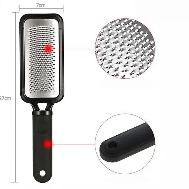 Professional Foot File Scrubber - Heel Grater Rasp for Hard Dead Skin and Callus Removal, Pedicure Care Tools