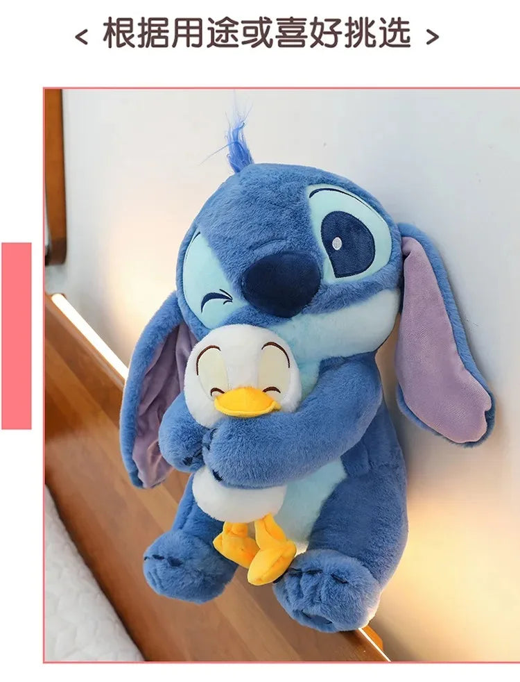 Disney Stitch Lilo Doll - Cute Duck Stitch Plush Toy, Kawaii Decoration for Christmas and Children's Birthday Gifts