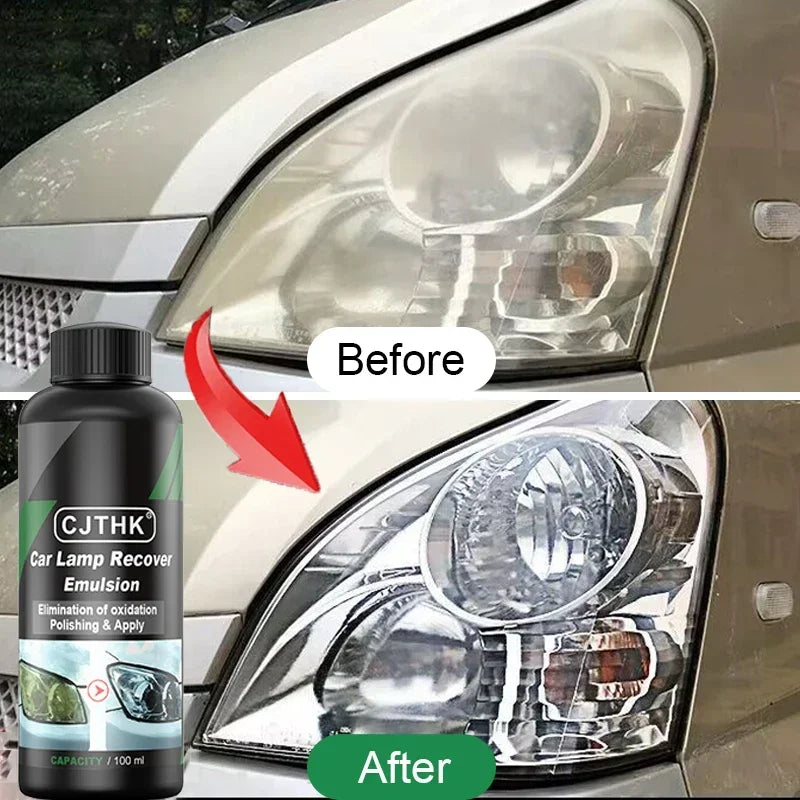 Car Headlight Restoration Polishing Kit - Scratch Remover Repair Cleaning Paste to Remove Oxidation, Headlight Polish Liquid I