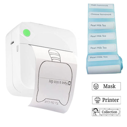 Portable Mini Wireless BT Thermal Photo Printer for iOS & Android | Inkless Printing | Study Notes, Labels, Receipts | Gift Idea