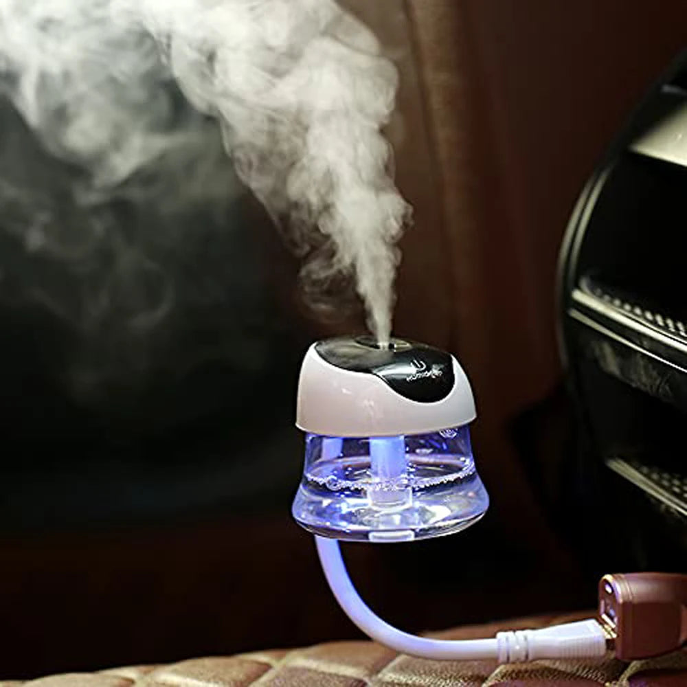 USB Car Diffuser Humidifier - Aromatherapy Cool Mist Mini Portable Diffuser for Home Office Bedroom, Update Version