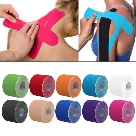 5M Athletic Kinesiology Tape - Elastoplast Sport Recovery Strapping, Waterproof Muscle Pain Relief Bandage for Gym, Tennis