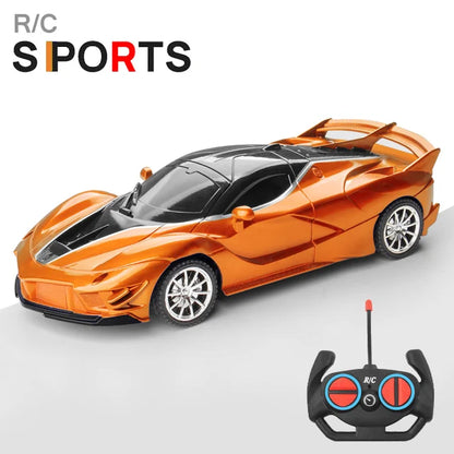 1/18 Scale RC Sports Car with LED Light - 2.4G Radio Remote Control, High-Speed Drifting Vehicle, Racing Toy for Boys and Girls