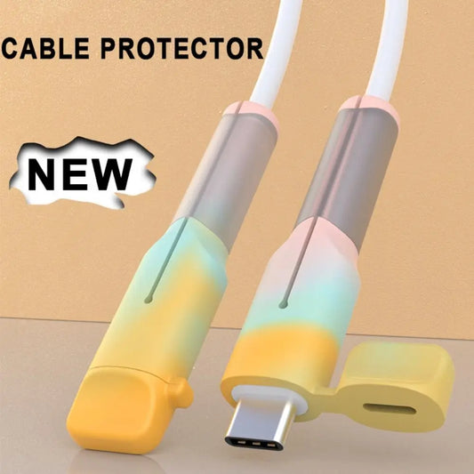 Soft Silicone Cable Protector - Type C Charger and Data Line Dustproof Cover Accessories