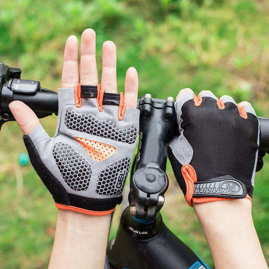 Men’s Cycling Gloves – Half Finger Gym Gloves for Women, Breathable, Anti-Slip Fitness and Sport Training