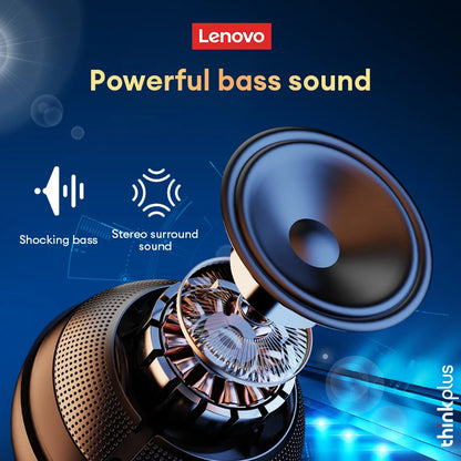 Original Lenovo TS5 Bluetooth V5.3 Speaker – Outdoor Portable Subwoofer with Long Endurance, Surround Sound Player