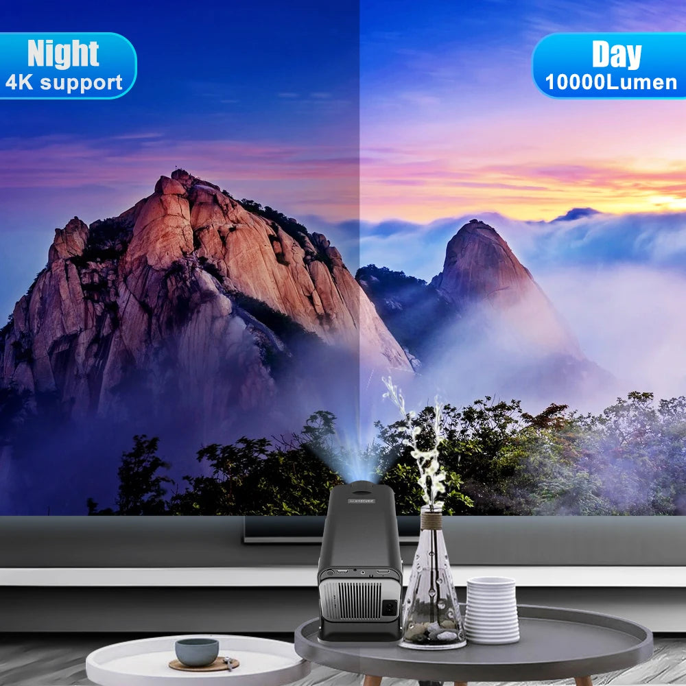 Magcubic Android 11 Projector – 4K Native 1080P, 390 ANSI, Dual WiFi 6, BT 5.0, Portable Outdoor Cinema, Upgraded HY300