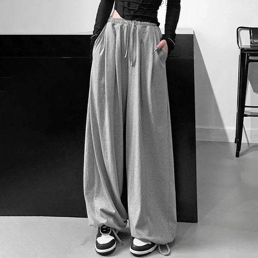 High-Waisted Slimming Harem Pants for Women - Loose-Fit, Wide-Leg Bloomers, Trendy Spring and Autumn Fashion