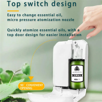 200m³ Aroma Scent Machine – Wall Mounted Essential Oil Diffuser for Home Fragrance, Bluetooth APP Control