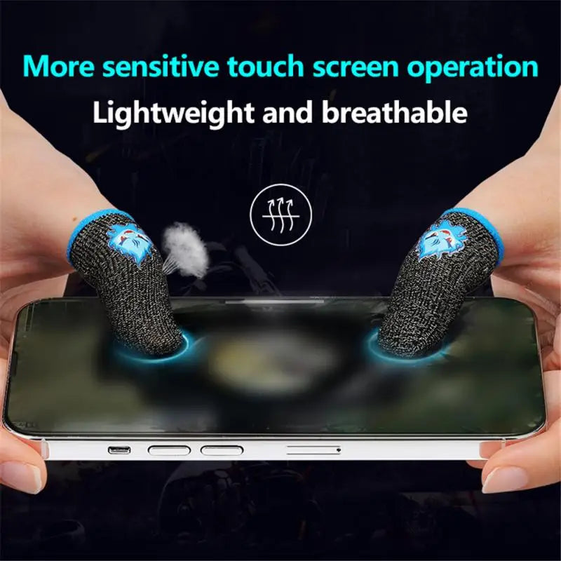 Luminous Gaming Finger Sleeves – Breathable Fingertips Cover for PUBG Mobile Games, Touch Screen Finger Cots