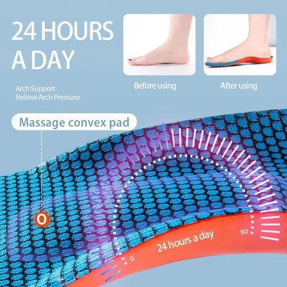 Orthopedic Sport Insoles: Shock Absorption, Deodorant, Breathable Cushion for Men & Women's Running Shoes