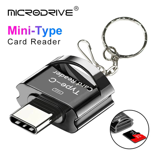 USB-C Adapter for Memory Cards - Micro Mini SD/TF Card Reader for Phone, Tablet, and PC