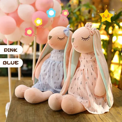 Creative Pink Rabbit Plush Toy - Instagram-Inspired Long-Ear Heart Rabbit Doll, Comfort Throw Pillow for Kids' Gifts