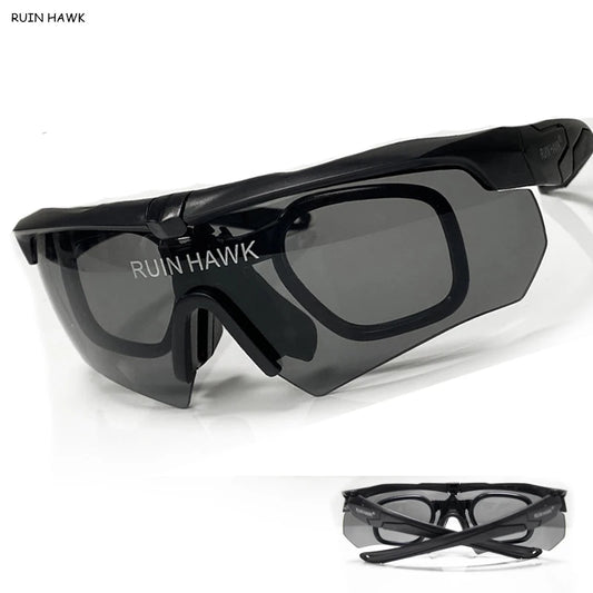 Military Tactical Glasses - Sports Sunglasses for Mountain Biking, Hunting, Air Gun Shooting, Outdoor Protective Eyewear