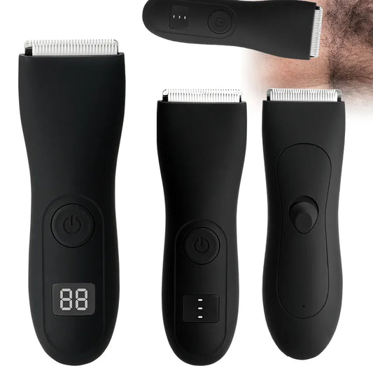 Body Hair Trimmer for Men and Women - Bikini, Groin, and Beard Groomer - Lady Shaver for Arm & Balls - Hair Removal Razor