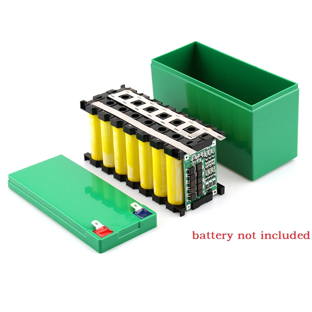 12V 7Ah Battery Case Holder Accessories - Empty Box for 18650 Battery - Nickel Strip PCB Board - High-Quality Tool Parts