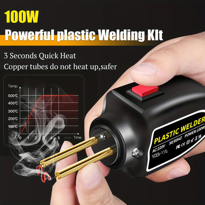 Hot Stapler Plastic Welding Machine: Bumper Repair Kit Soldering Iron for Car Bumper Repair - Plastic Repair Welding Gun