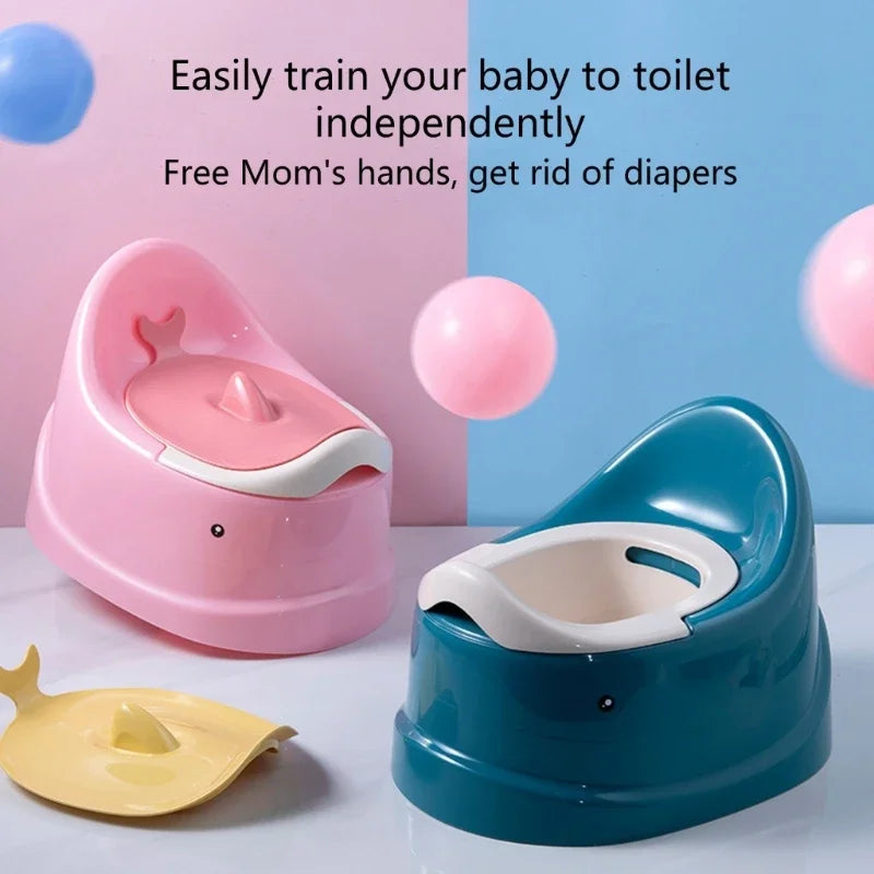 Portable Toddler Potty Trainer | Oval Bottom Design | Stable & Safe | Non-Slip | Baby Toilet for Travel