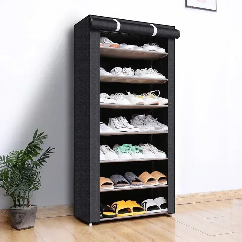 Dustproof Multilayer Shoe Storage Rack - Nonwoven Organizer Cabinet for Home, Hallway, and Space-Saving Shelves