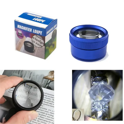 Pocket-Sized 30x36 Optical Magnifying Glass: Portable Magnifier for Jewelry, Coins, Stamps & Watch Repair