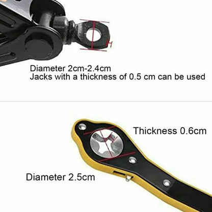 Car Labor-Saving Jack Ratchet Wrench & Scissor Jack | Garage Tire Wheel Lug Wrench Handle for Car Repair