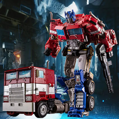 Transformation Robot Car Toy - Alloy Commander Optimus Prime Action Figure, Movie Series, Perfect for Children's Birthday Gift