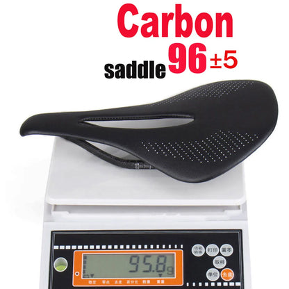 Super Light 96g Full Carbon Saddle | MTB/Road Bike Seat with Carbon Rails - 240*143/155mm