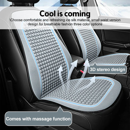 TIMOTRAS Summer Cool Car Cushion - Ice Silk Seat Cover, Seasonal Universal Cooling Cushion