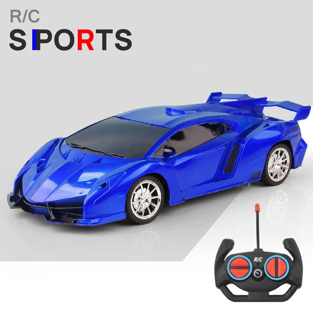 1/18 Scale RC Sports Car with LED Light - 2.4G Radio Remote Control, High-Speed Drifting Vehicle, Racing Toy for Boys and Girls