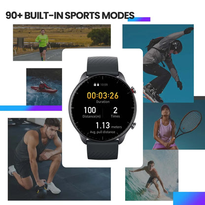 New Version Amazfit GTR 2 Smartwatch - Alexa Built-In, Ultra-Long Battery Life, Compatible with Android & iOS