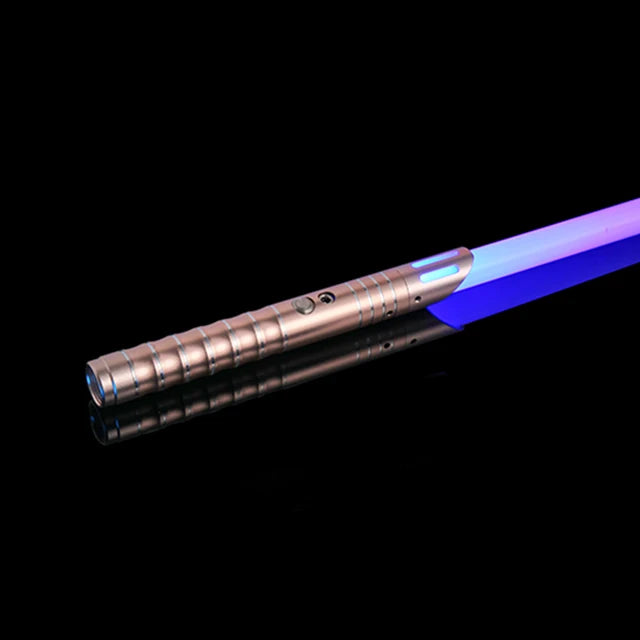 RGB Metal Lightsaber Toy - Laser Sword with Light and Sound Effects, Durable Kpop Lightstick for Play and Display