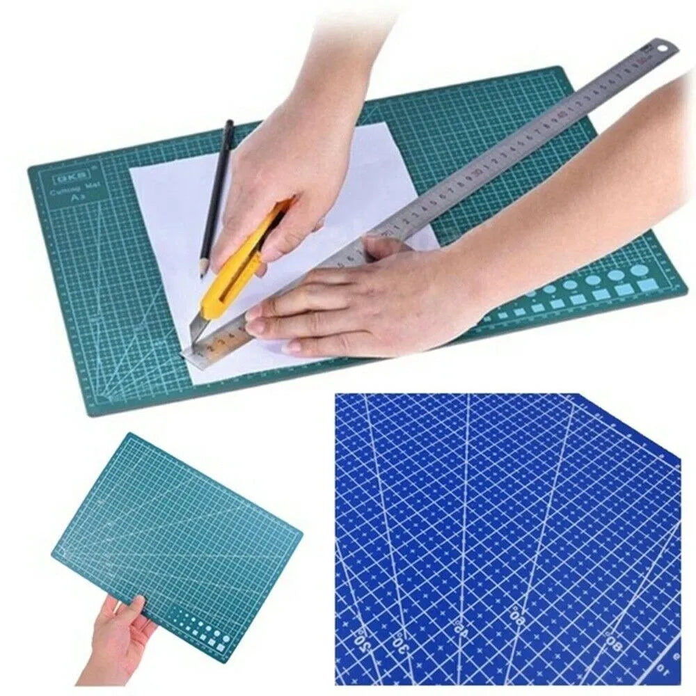 A3 PVC Cutting Mat: Single-Sided Patchwork Cut Pad for Workbench Sewing and DIY Projects - Engraving and Leather Cutting Board