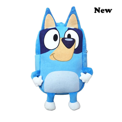 Bluey Cartoon Plush Backpack - Bingo Anime Figure Schoolbag for Kindergarten, Picnic, Travel & Snack Bag, Children's Gift