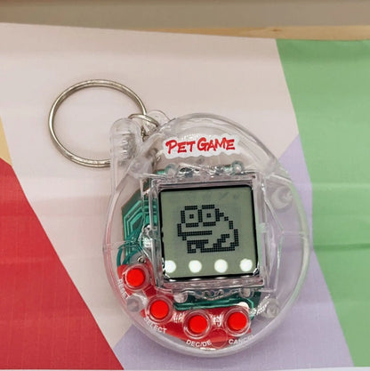 Transparent Electronic Tamagotchi Pet - 168 Pets in One, Virtual Cyber Digital Toy, Nostalgic Pixel Fun Play