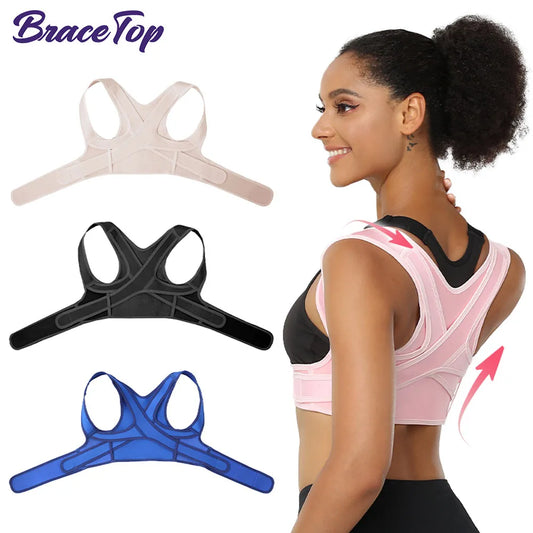 Adjustable Posture Corrector: Breathable Upper Back Brace for Neck, Shoulder, and Clavicle Support - Lumbar Pain Relief