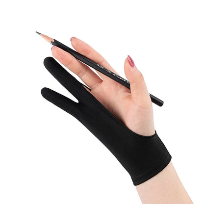 Anti-Touch Two-Finger Hand Painting Gloves for Tablet and Digital Board - Anti-Fouling Oil Painting Art Supplies