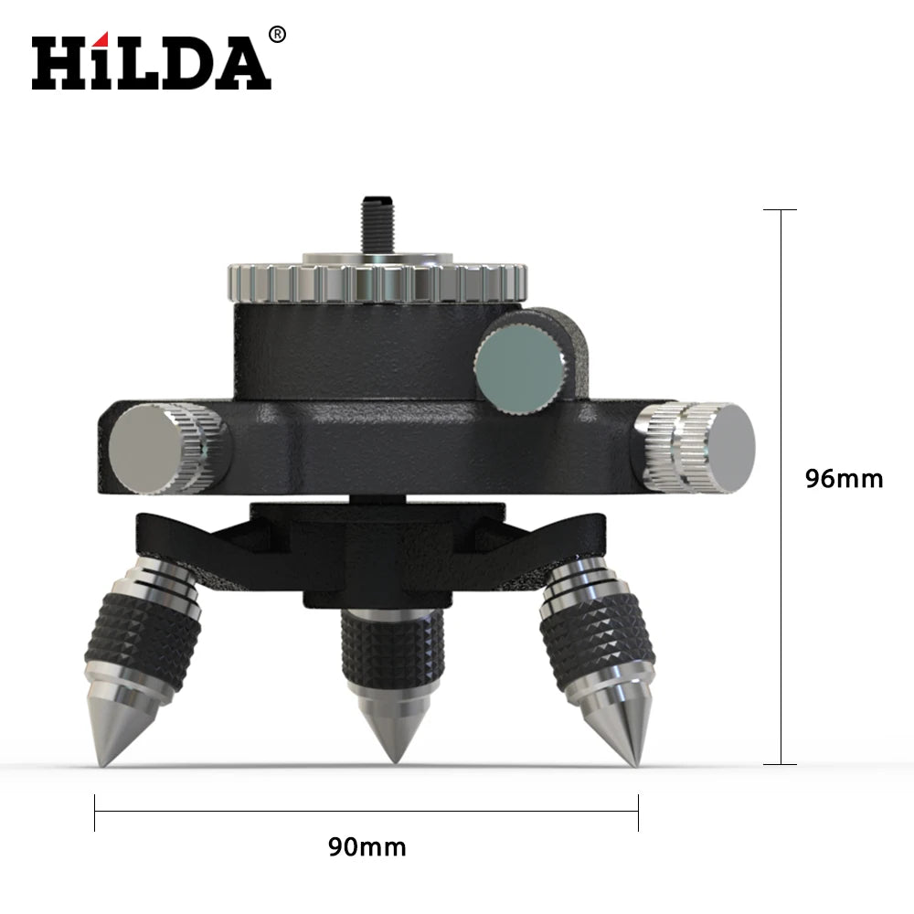 Tripod Bracket Base with 1/4'' Interface: Fine Adjustment Stand for Laser Level - Stable Support