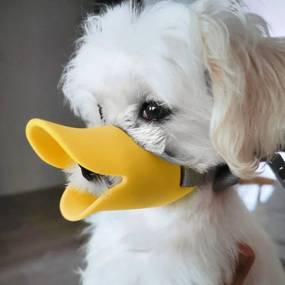 Silicone Duck Dog Muzzle: Anti-Bite Mask to Stop Barking - Pet Dog Mouth Muzzles, Suitable for Small and Large Dogs