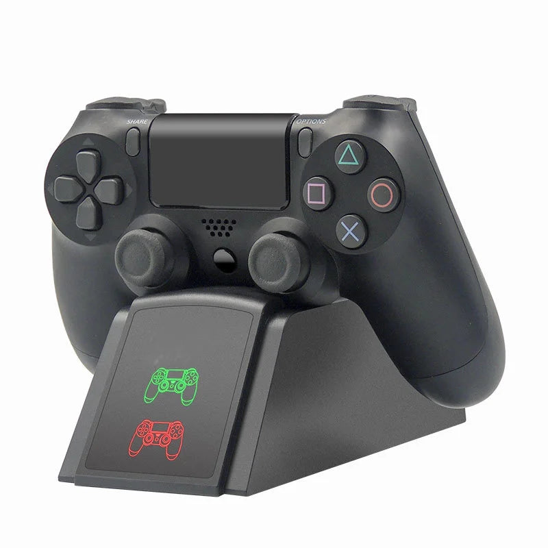 PS4 Controller Fast Charging Dock - Dual Charger Stand with Status Indicator for PlayStation 4, PS4 Slim, and PS4 Pro