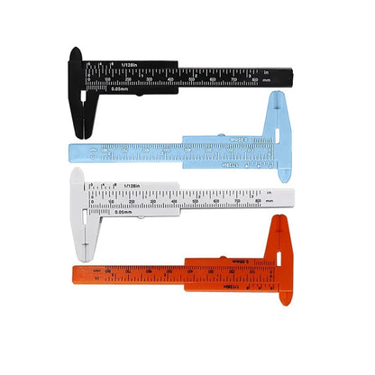 80mm Mini Plastic Sliding Vernier Caliper Gauge - Precision Measure Tool, Ruler, and Micrometer Hand Tool