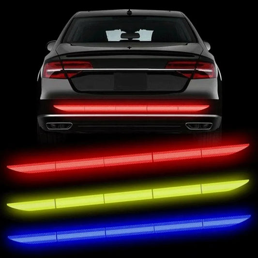 Reflective Warning Safety Tape - Anti-Collision Reflective Sticker for Car Automobile Trunk, Night Reflective Car Sticker