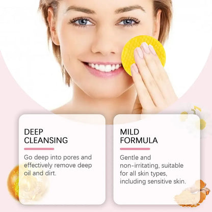 40/80/120/200PCS Turmeric and Kojic Acid Exfoliating Cleansing Pads - Fades Dark Spots and Exfoliates Skin