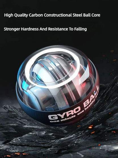 Gyroball Powerball Forearm Exerciser - Muscle Fitness Equipment, Gyroscope Wrist Booster Trainer for Hand Exercise